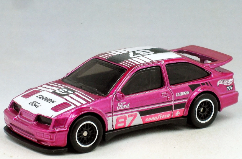 2026 Hot Wheels STH Mix E 87 Ford Sierra Cosworth Spectraflame Rose Néon